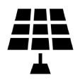 Solar panel icon