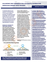 Balancing Area Coordination: Efficiently Integrating Renewable Energy into the Grid